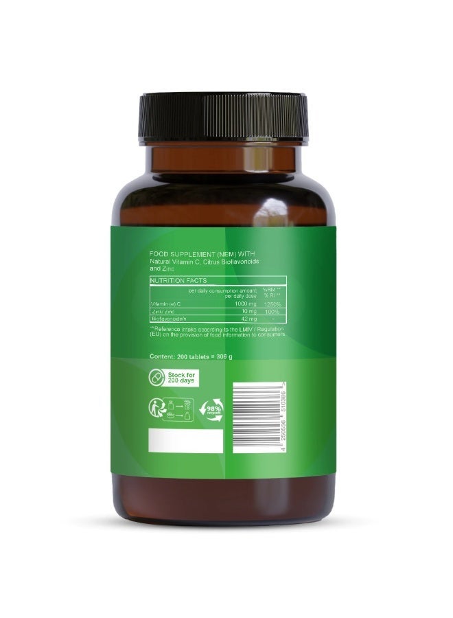 Vitabay Vitamin C 1000 mg + Zinc - 200 vegan tablets - Image 5